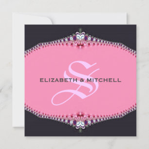 Einladung zur Hochzeit von Pink Princess Lace Mono