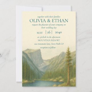 Einladung zur Hochzeit von Rocky Mountain