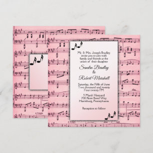 Einladung zur Hochzeit von Rosa Musik