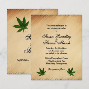 Einladung zur Hochzeit von Rustic Weed Tickets