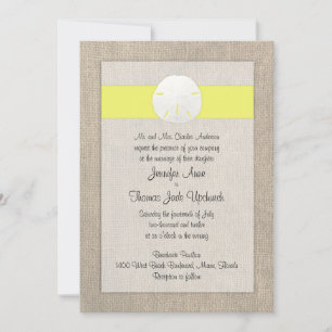 Einladung zur Hochzeit von Sand Dollar Beach - Gel