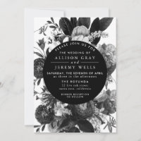 Einladung zur Hochzeit von Schwarz und Weiß