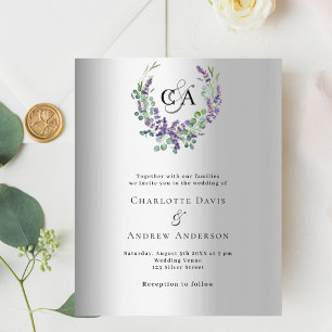 Einladung zur Hochzeit von Silberlavendern