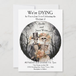 Einladung zur Hochzeit von Skeletal Couple