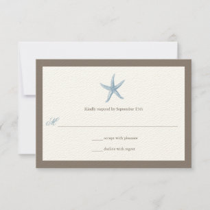 Einladung zur Hochzeit von Starfish - BLAU