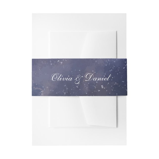 Einladung zur Hochzeit von Starry Night Forest Einladungsbanderole (Vorderseite Beispiel)