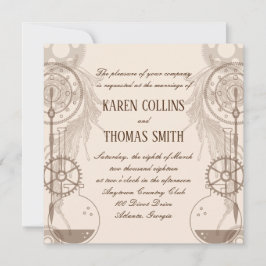 Einladung zur Hochzeit von Steampunk