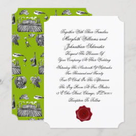 Einladung zur Hochzeit von Toile & Calligraphie