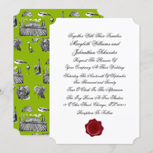 Einladung zur Hochzeit von Toile & Calligraphie