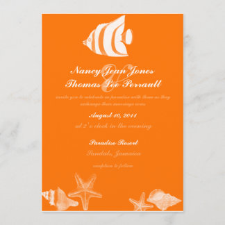 Einladung zur Hochzeit von tropischen Fischen