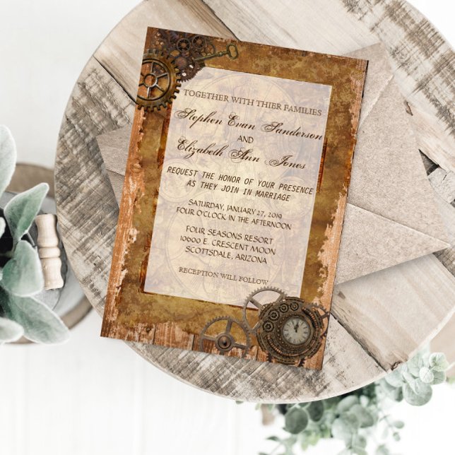 Einladung zur Hochzeit von Vintagen Industriestraß (Von Creator hochgeladen)