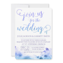 Einladung zur Hochzeit von Wasserfarben