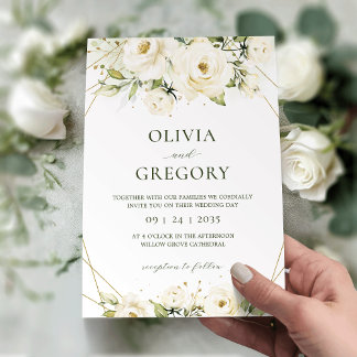 Einladung zur Hochzeit von White Rose