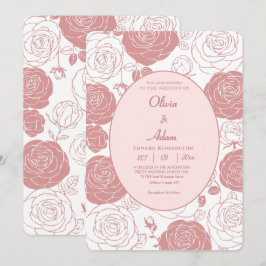 Einladung zur Hochzeit von White Roses