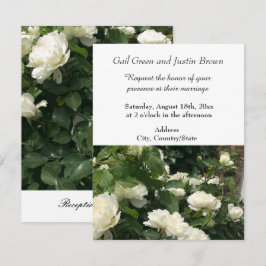 Einladung zur Hochzeit von White Roses