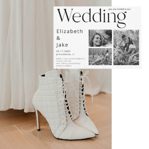 Einladung zur Hochzeit von zeitgenössischem Foto B