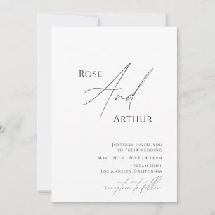 Einladung zur Hochzeit Whimsical Minimalistisch