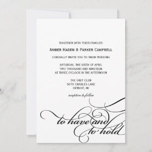 Einladung zur Hochzeit   Zum Halten von II