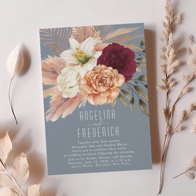 Einladung zur Hochzeitsempfehlung von Burgundy Dus (Von Creator hochgeladen)