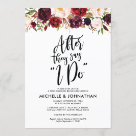 Einladung zur Hochzeitsfeier