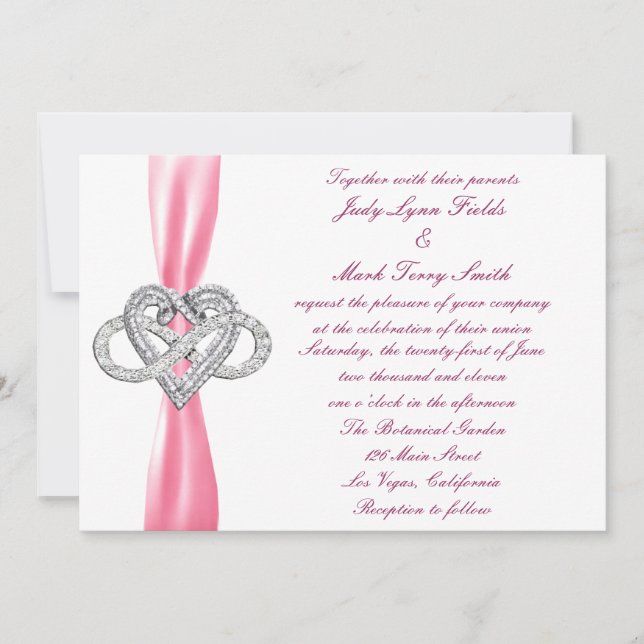 Einladung zur Hochzeitsfeier (Vorderseite)