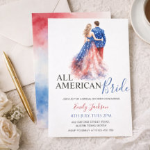 Einladung zur Hochzeitsfeier - All American Bride