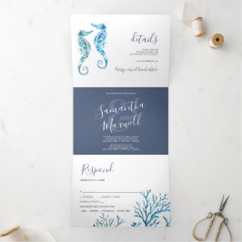 Einladung zur Hochzeitsfeier am Seepferd