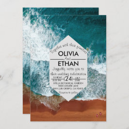 Einladung zur Hochzeitsfeier an der Küste