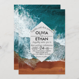 Einladung zur Hochzeitsfeier an der Küste