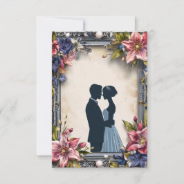 Einladung zur Hochzeitsfeier Blume