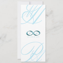 Einladung zur Hochzeitsfeier der Aqua Liebe Unendl