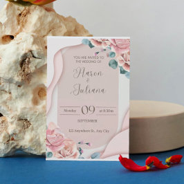 Einladung zur Hochzeitsfeier - Eleganter Keepake