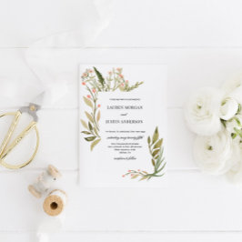 Einladung zur Hochzeitsfeier im Zauberwald