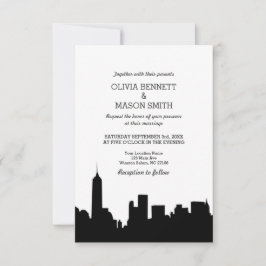 Einladung zur Hochzeitsfeier in New York City Skyl