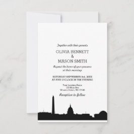 Einladung zur Hochzeitsfeier in Washington DC Skyl