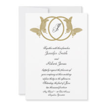 Einladung zur Hochzeitsfeier mit Doppelring