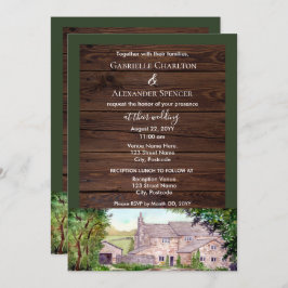 Einladung zur Hochzeitsfeier über die Steinbrücke