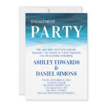 Einladung zur Hochzeitsfeier von Ocean Waves