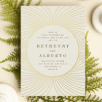 Einladung zur Hochzeitsreise in Gold Byzantine