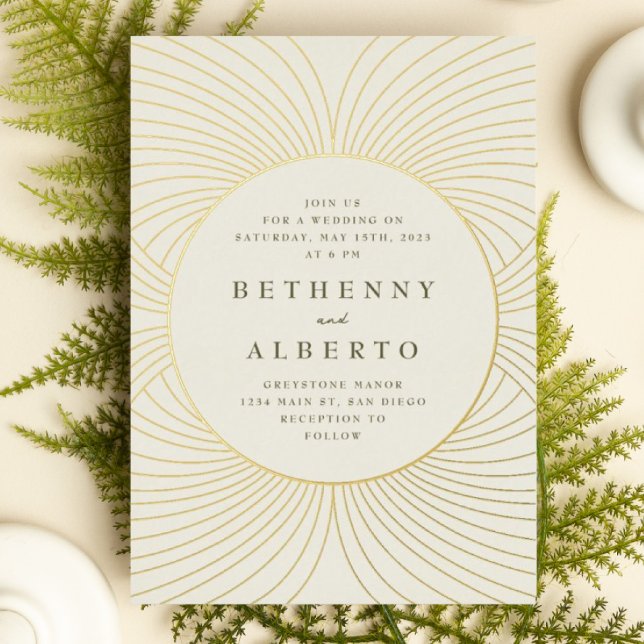 Einladung zur Hochzeitsreise in Gold Byzantine (Von Creator hochgeladen)