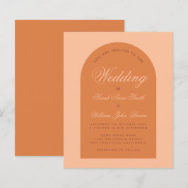 Einladung zur Hochzeitsszenierung von Orange Arch