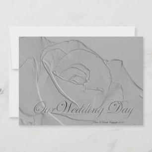 Einladung zur Hochzeitsverkleidung der Silber-Rose