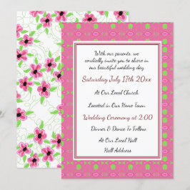 Einladung zur hübschen Hochzeit