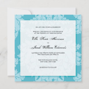 Einladung zur individuellen Hochzeit: DAMASK