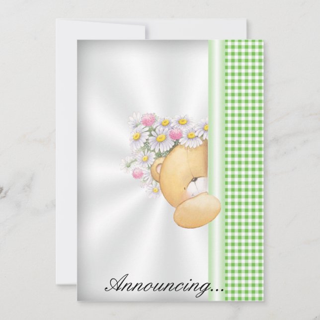 Einladung zur Kinderankündigung (Vorderseite)