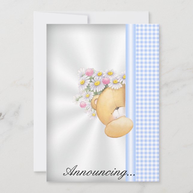 Einladung zur Kinderankündigung (Vorderseite)