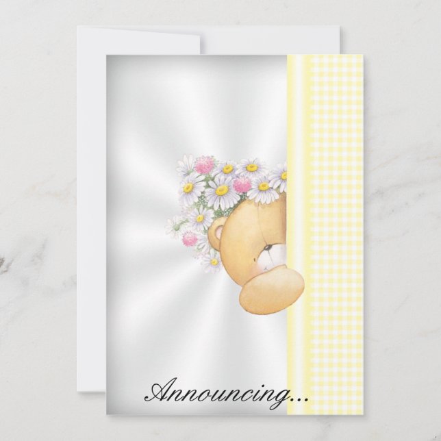 Einladung zur Kinderankündigung (Vorderseite)