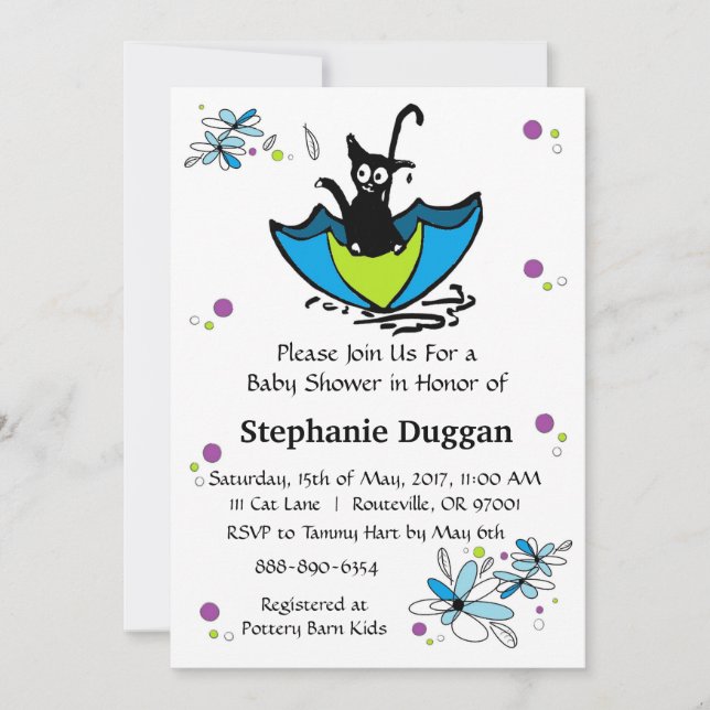 Einladung zur Kinderdusche (Vorderseite)