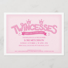 Einladung zur Kinderdusche (pink)