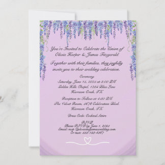 Einladung zur klassischen Hochzeit